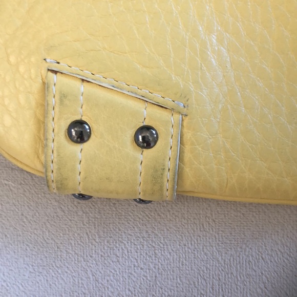 Cole Haan | Village spog yellow leather clutch wristlet handbag - Picture 10 of 15